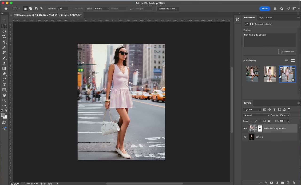 Lesson thumbnail: AI Generative Fill: Changing Backgrounds in Photoshop