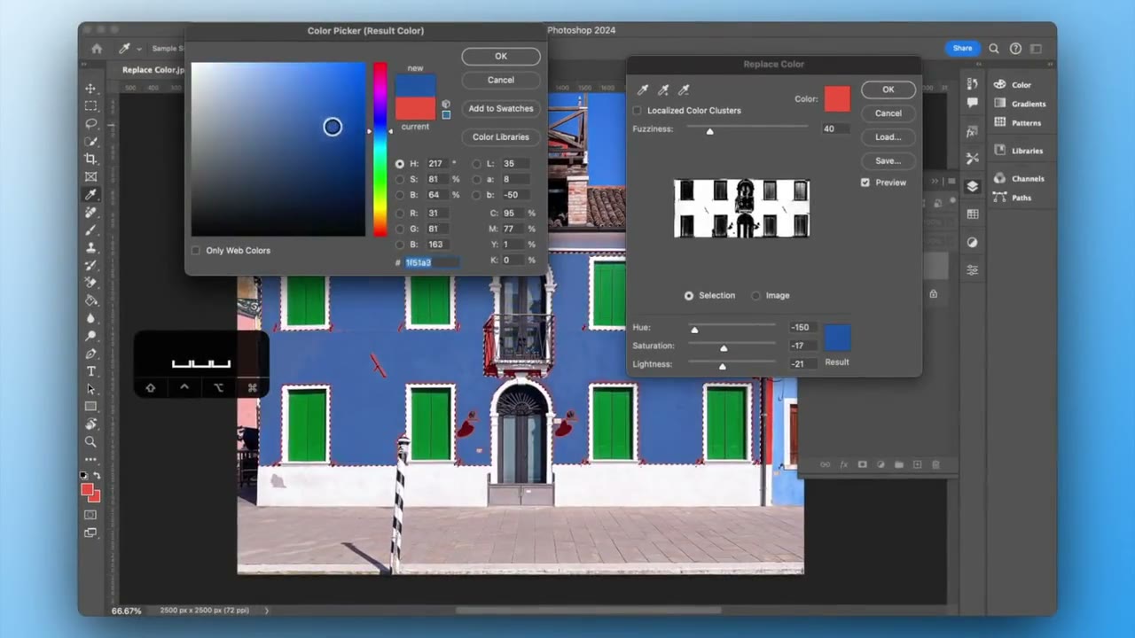 Lesson thumbnail: Photoshop Replace Color Tool